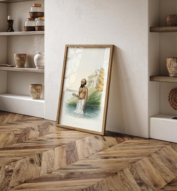 Brahmin's First Ceremony, Indian Art Paintings, showcases rich Indian tradition in stunning artwork by Sophie Charlotte Belno.