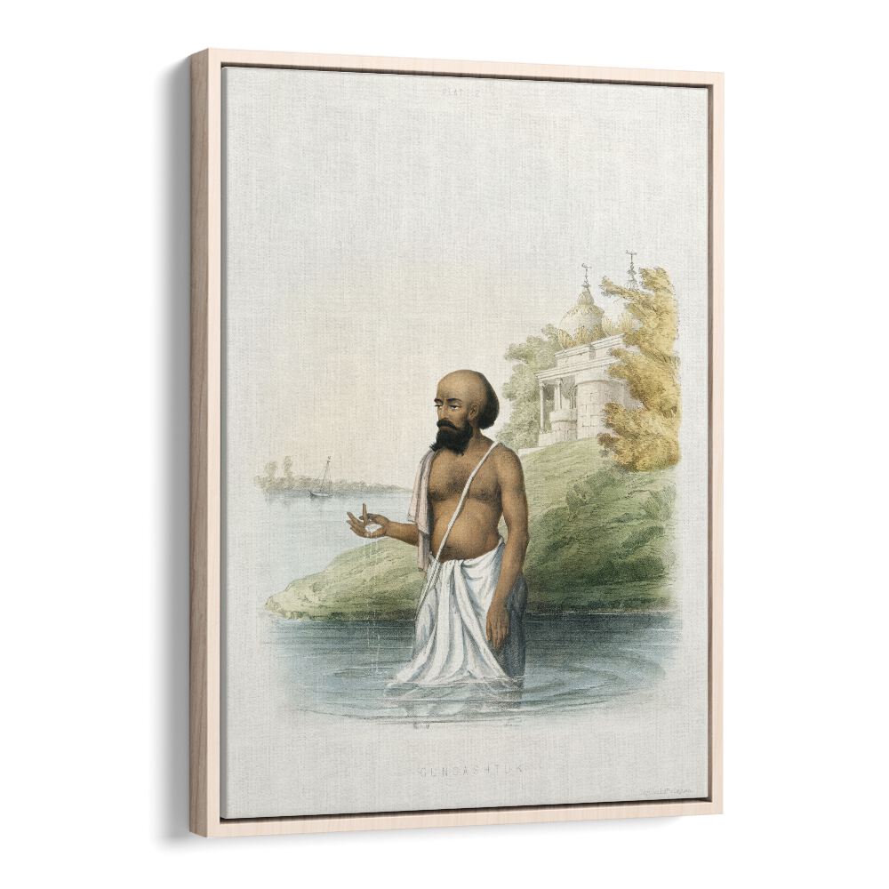Brahmin's First Ceremony, Indian art paintings showcasing India's rich heritage, framed beautifully for your space.