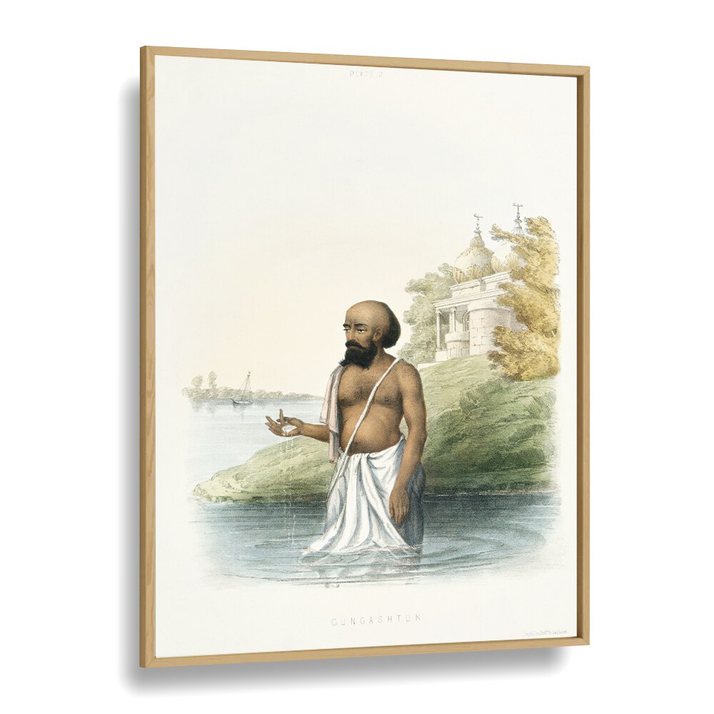 Explore the rich culture with BRAHMIN'S FIRST CEREMONY, INDIAN ART PAINTINGS, beautifully framed for your home.