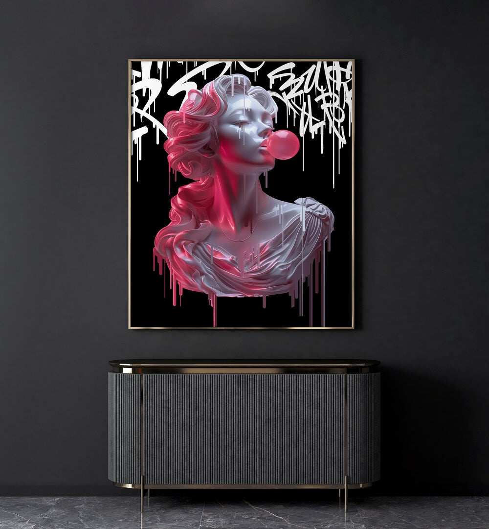 BUBBLE ATHENEA, ALTERED ART PRINTS by Dikhotomy adds a creative touch to your decor with striking design and color.