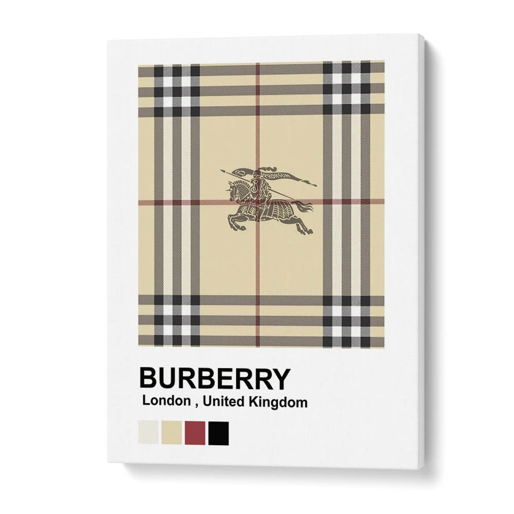 Burberry Fashion Art Artwork in Gallery Wrap
