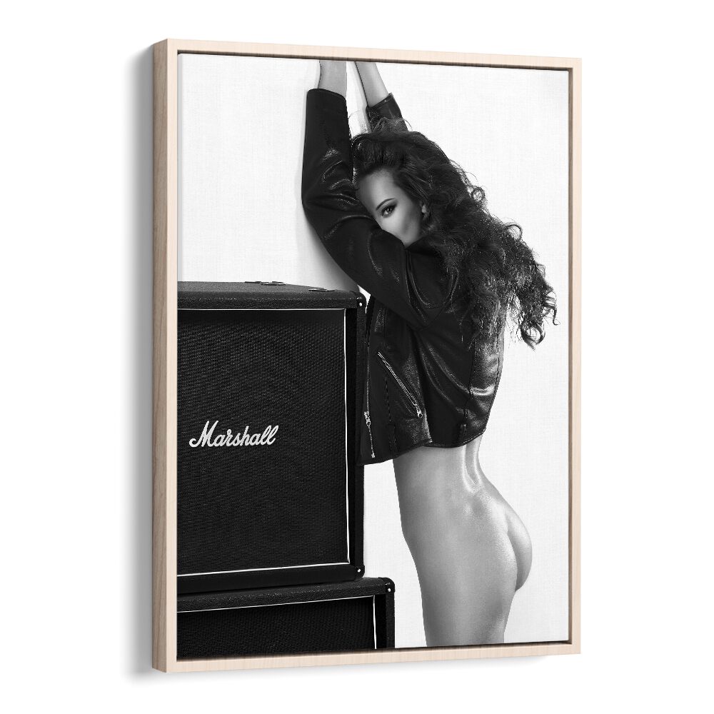 Stunning "Baby" photography prints by David Drake, showcasing fine art in a chic oak wood floater frame.