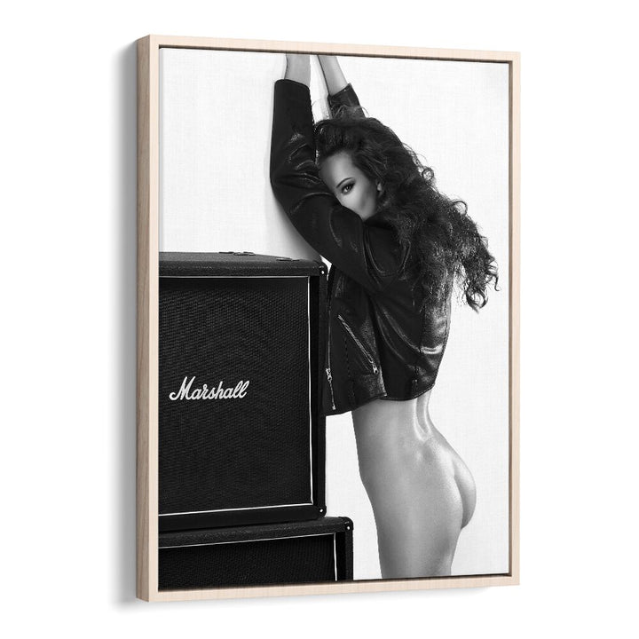 Stunning "Baby" photography prints by David Drake, showcasing fine art in a chic oak wood floater frame.