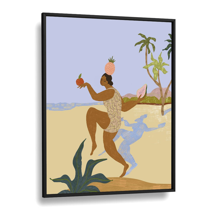 Colorful "Balancing Act" wall art by Arty Guava showcases vibrant portraits and figurative illustrations.