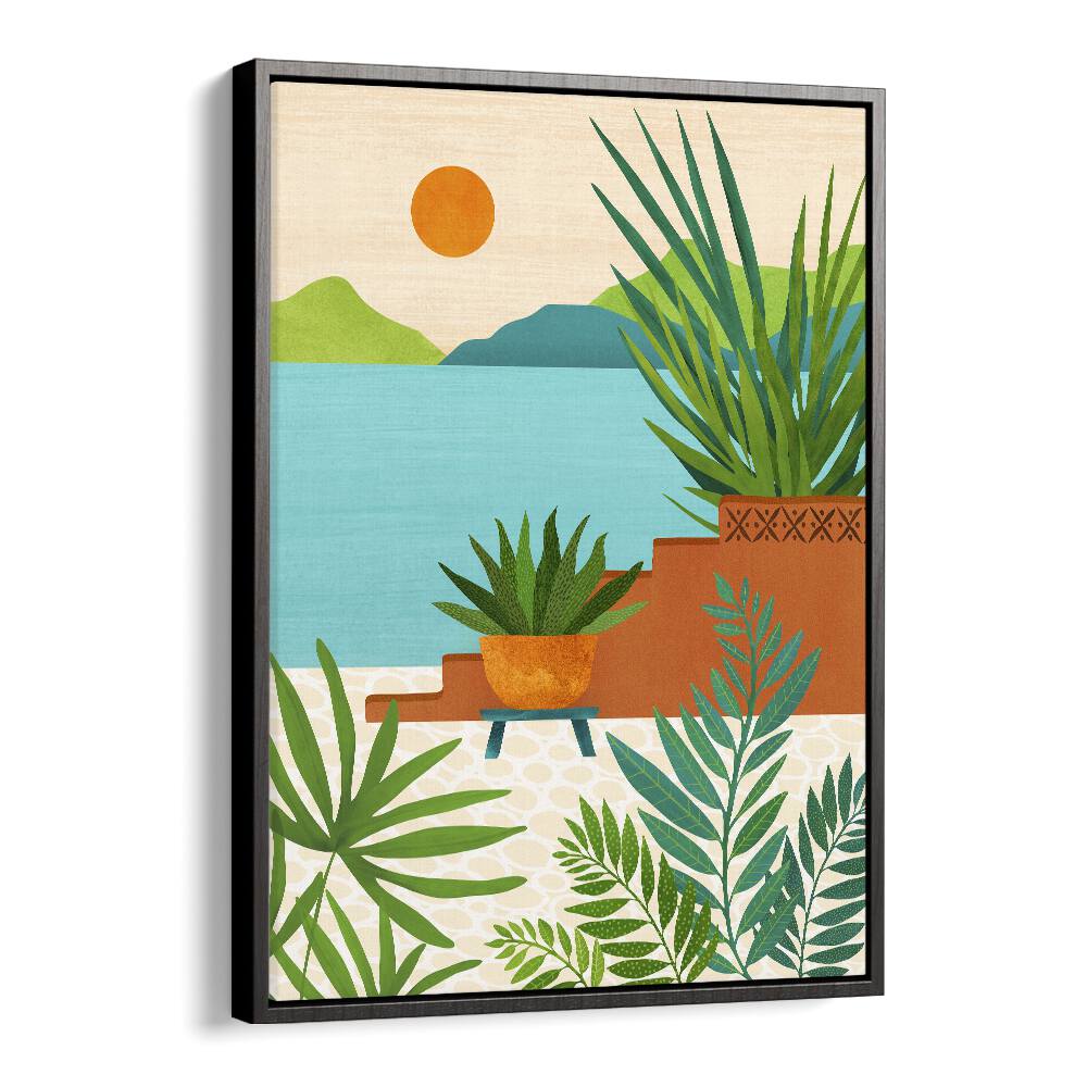 Bali Coast Sunset floral flower paintings by Kristian Gallagher showcase vibrant colors and natural beauty for your space.