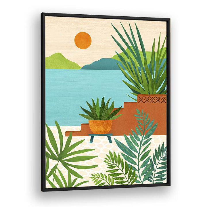 BALI COAST SUNSET, FLORAL FLOWER PAINTINGS by Kristian Gallagher brings nature’s vibrant colors to your space.