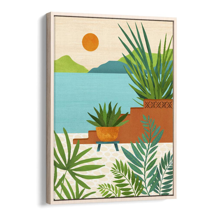 BALI COAST SUNSET, FLORAL FLOWER PAINTINGS by Kristian Gallagher brings vibrant nature into your space.