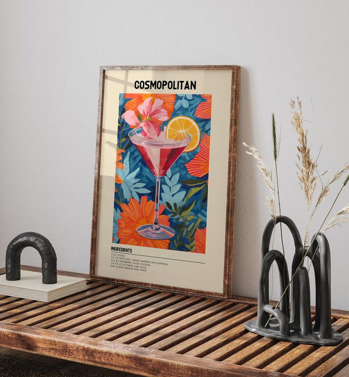 Framed prints from the COCKTAIL GALLERY WALL, GALLERY WALLS collection add elegance and color to any space.