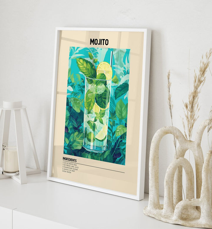 Framed Mojito art from the COCKTAIL GALLERY WALL, GALLERY WALLS adds elegance to your home decor.