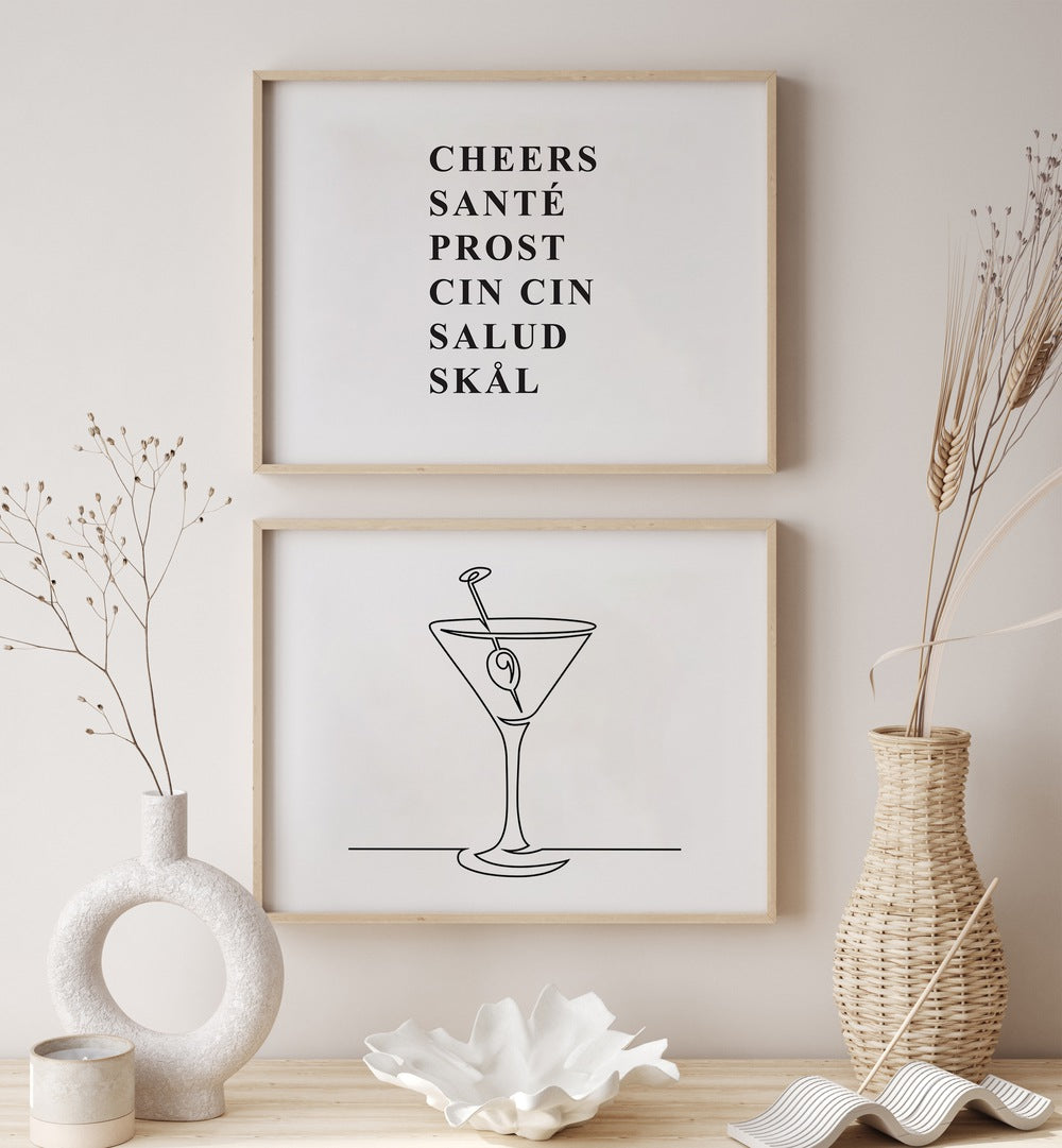 Sophisticated BAR GALLERY WALL I, GALLERY WALLS featuring framed prints, perfect for elevating any space.