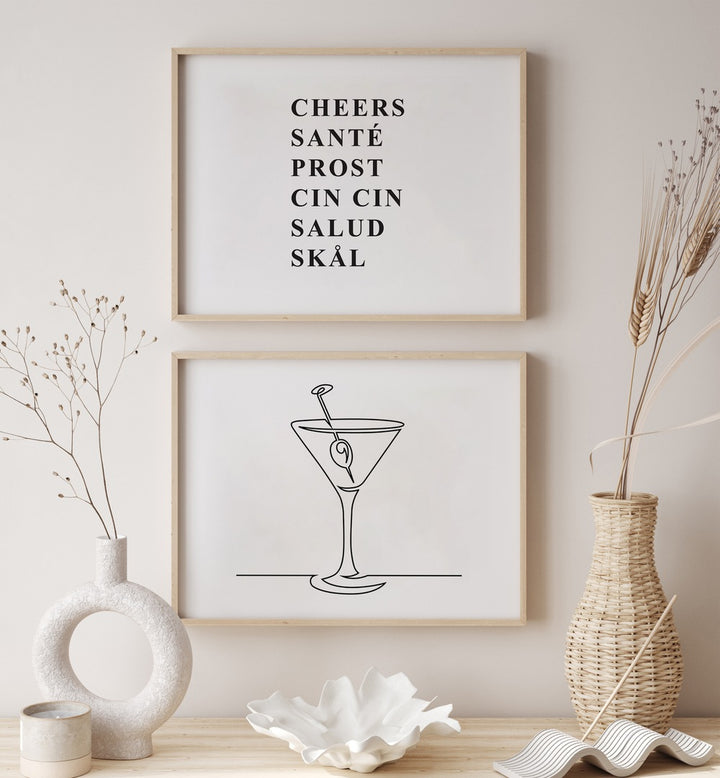Sophisticated BAR GALLERY WALL I, GALLERY WALLS featuring framed prints, perfect for elevating any space.