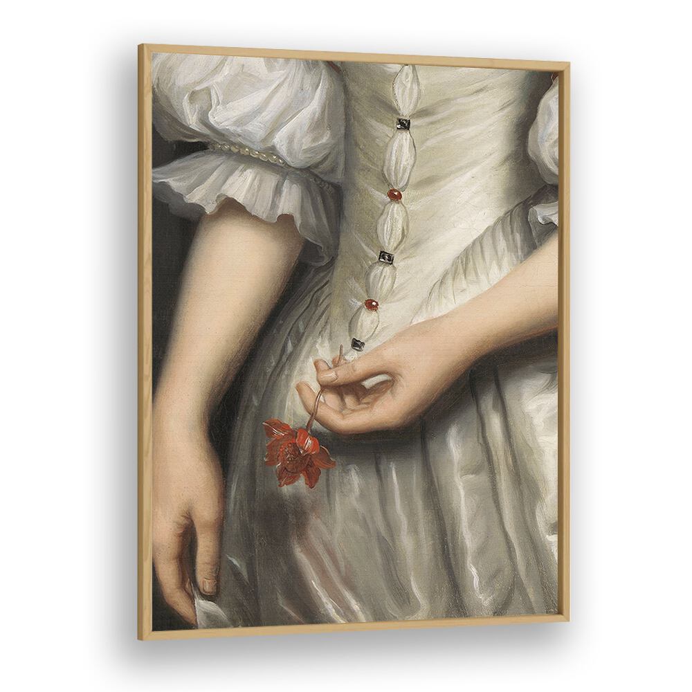 BAROQUE DETAIL PAINTING, ALTERED ART PRINTS by The Art Concept showcases exquisite craftsmanship in an elegant oak frame.