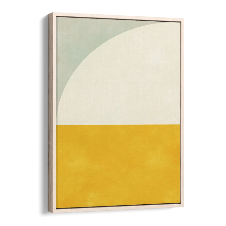 Stylish BAUHAUS II, ABSTRACT PAINTINGS by Ana Rut Bre in a modern oak floater frame, perfect for contemporary decor.