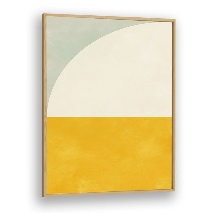 Bauhaus II, ABSTRACT PAINTINGS by Ana Rut Bre showcases modern artistry with vibrant colors in a sleek wooden frame.