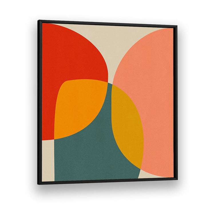 Vibrant shapes and colors define the BAUHAUS NEW II, ABSTRACT PAINTINGS by Ana Rut Bre, perfect for modern decor.