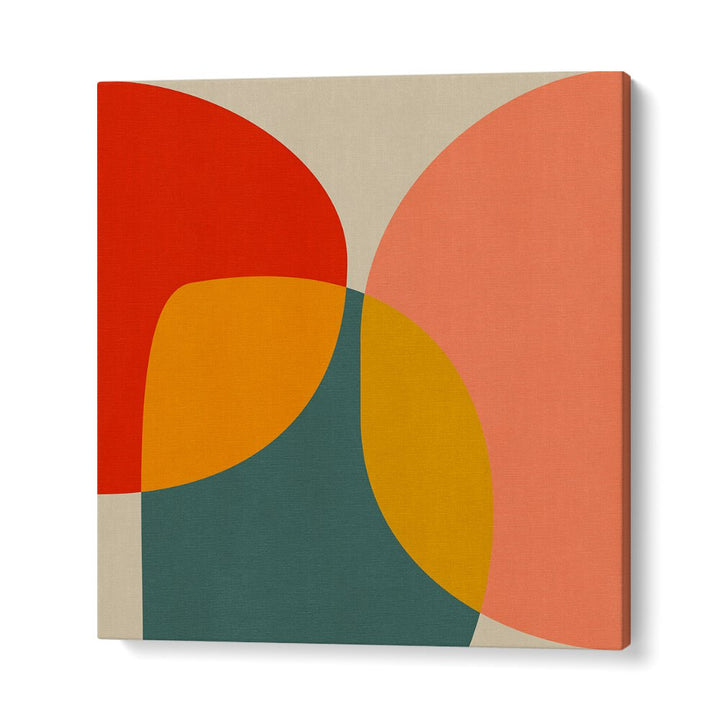 Vibrant colors and shapes define BAUHAUS NEW II, ABSTRACT PAINTINGS by Ana Rut Bre, perfect for modern art lovers.