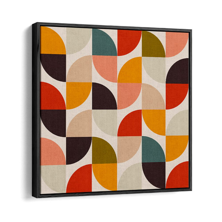 Colorful geometric patterns in the BAUHAUS NEW II KOPIE, ABSTRACT PAINTINGS by Ana Rut Bre, showcasing modern art.