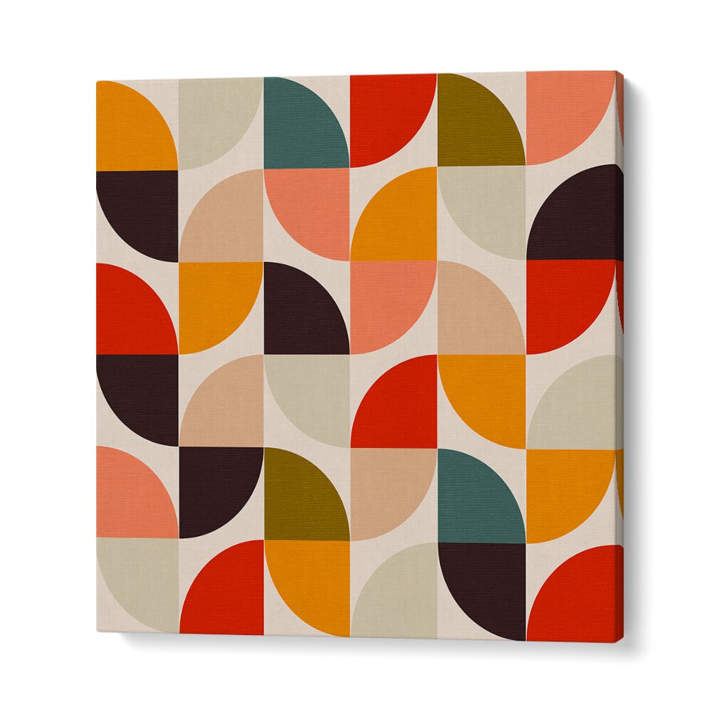 Colorful geometric design of BAUHAUS NEW II KOPIE, ABSTRACT PAINTINGS by Ana Rut Bre, showcasing modern abstract expression.