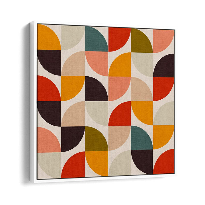 Colorful geometric design of BAUHAUS NEW II KOPIE, ABSTRACT PAINTINGS by Ana Rut Bre, perfect for modern decor.