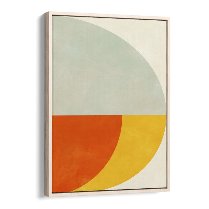 Bauhaus V, abstract paintings by Ana Rut Bre, showcases modern elegance with vibrant colors in a stylish floater frame.