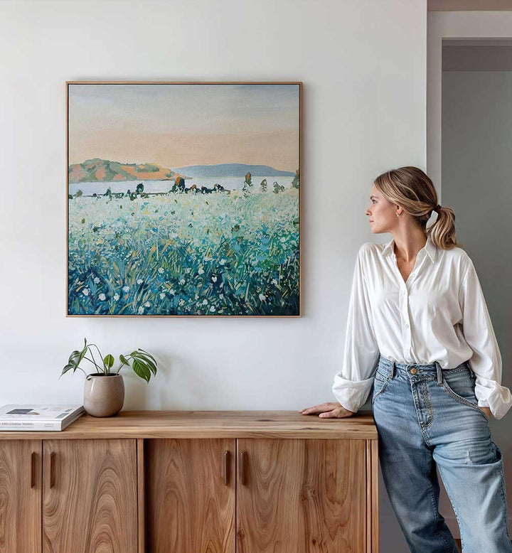 BAY VIEW , LANDSCAPE PAINTINGS