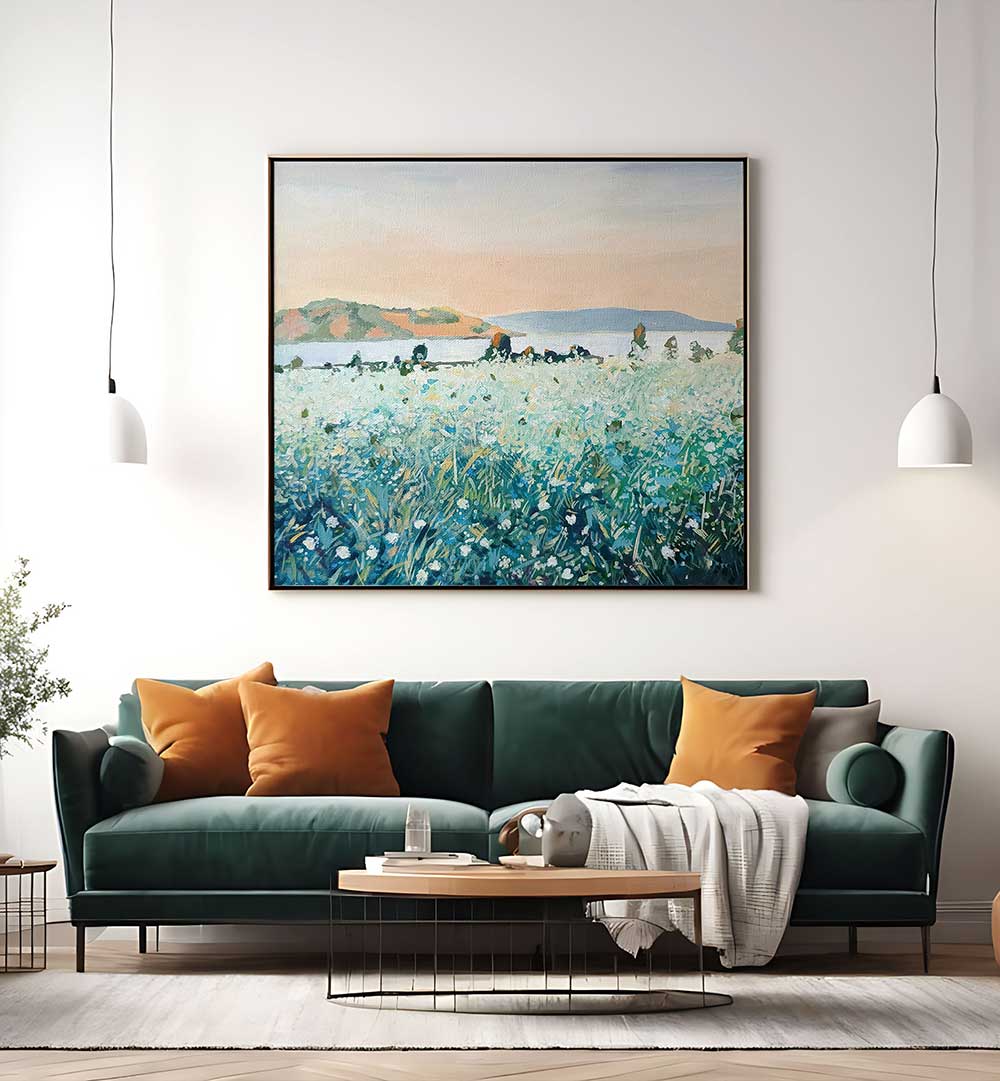 BAY VIEW , LANDSCAPE PAINTINGS
