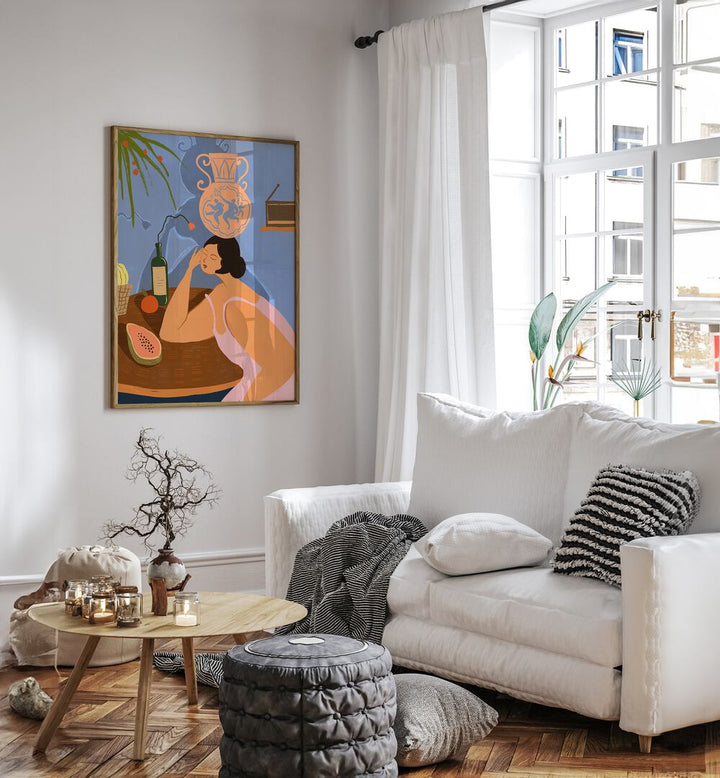 Transform your kitchen with the serene "BE STILL, KITCHEN POSTERS" by Arty Guava, perfect for any living space.