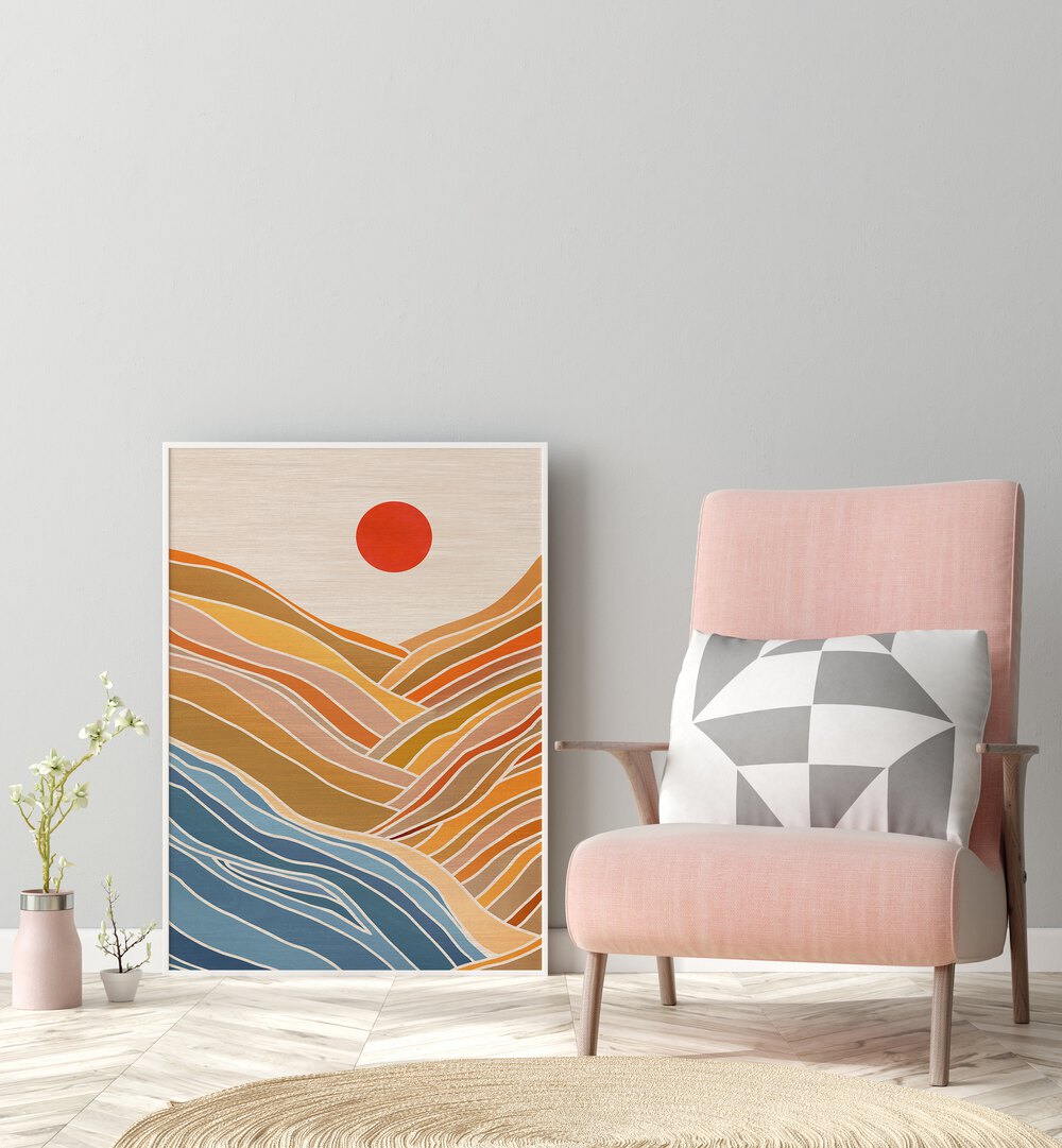Transform your space with BEACH VIEW, LANDSCAPE PAINTINGS by Kristian Gallagher, featuring serene coastal vibes.
