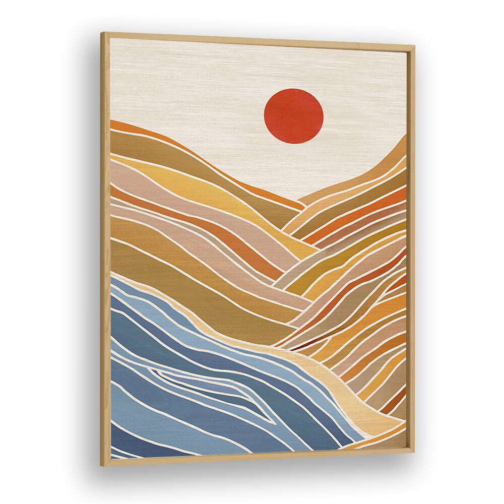 Stunning BEACH VIEW landscape paintings by Kristian Gallagher, framed in oak, perfect for enhancing your space.