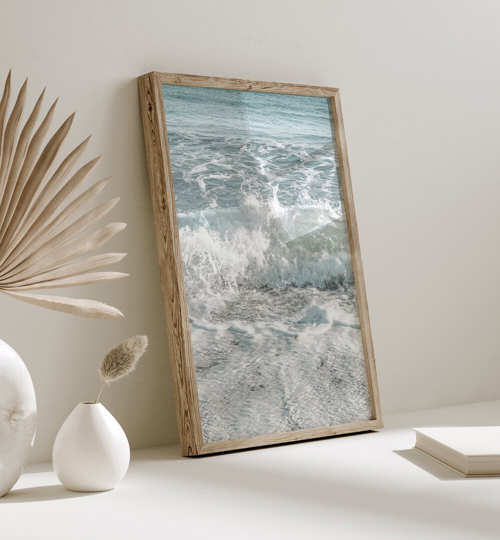 Framed Beach Gallery Wall art adds serene coastal vibes to your living space, perfect for gallery walls and sets.