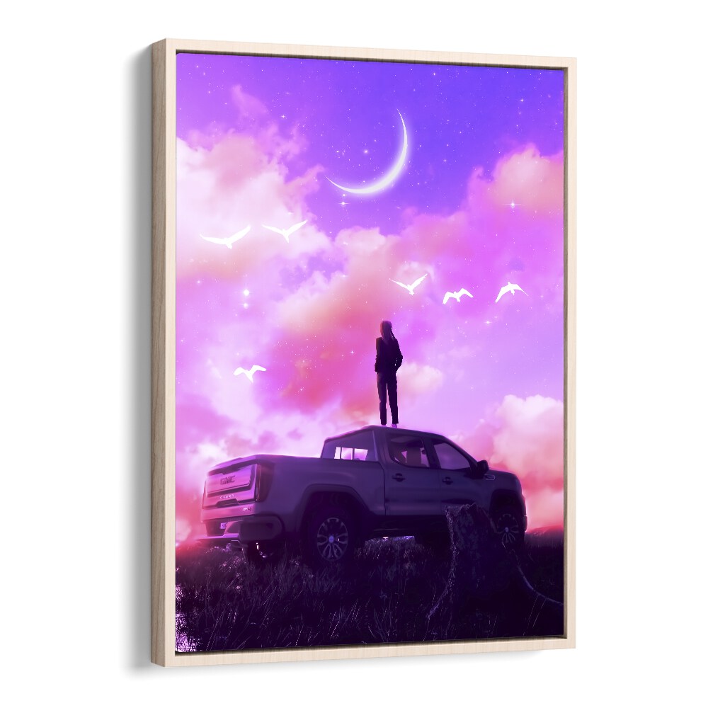 Explore the enchanting "Beautiful Dream, Surreal Art Prints" by Ritvik Takkar, featuring a dreamy landscape and vibrant skies.