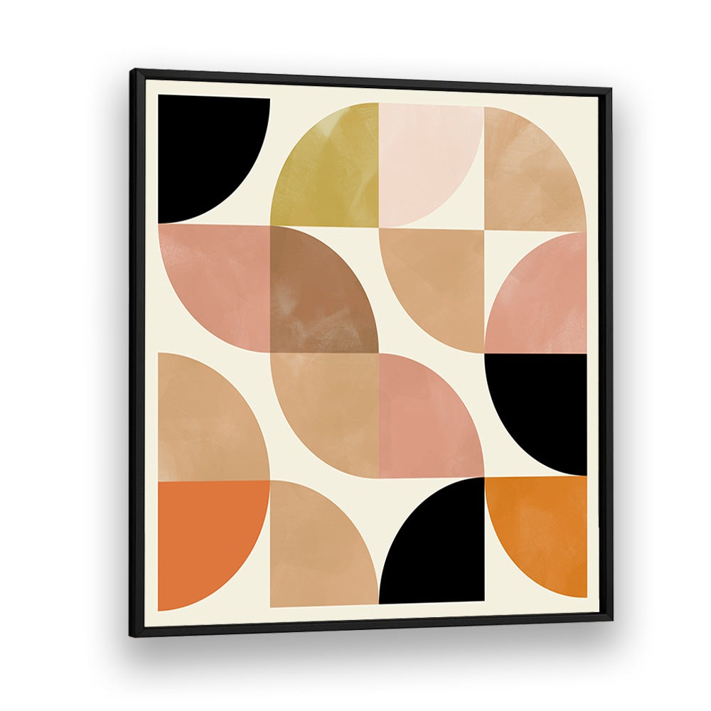 Stunning Beige Viertel Circles, abstract paintings by Ana Rut Bre, perfect for enhancing any modern decor.