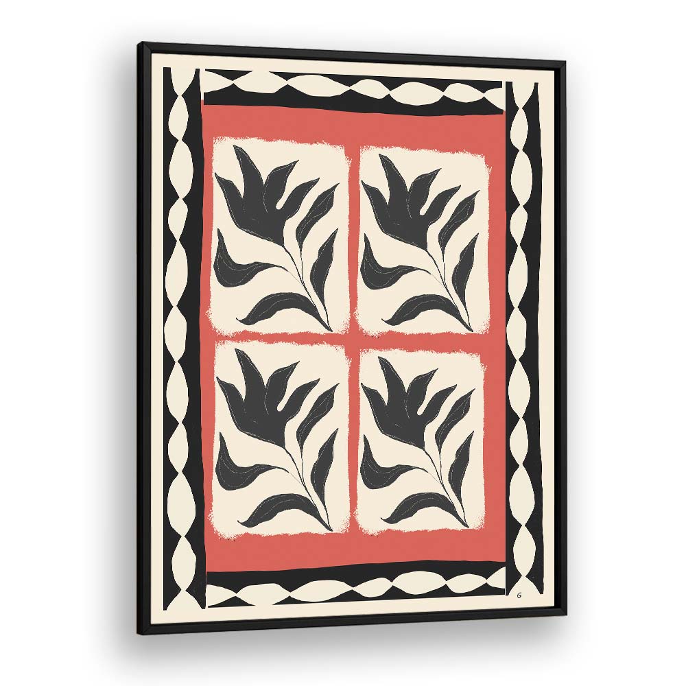 Black and white ABSTRACT FLOWERS I artwork, showcasing elegant FLORAL FLOWER PAINTINGS for a modern touch.