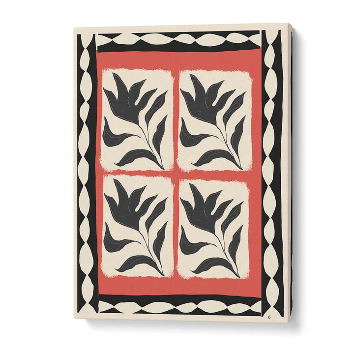 Black and white floral flower paintings, featuring ABSTRACT FLOWERS I for a modern artistic touch in any space.