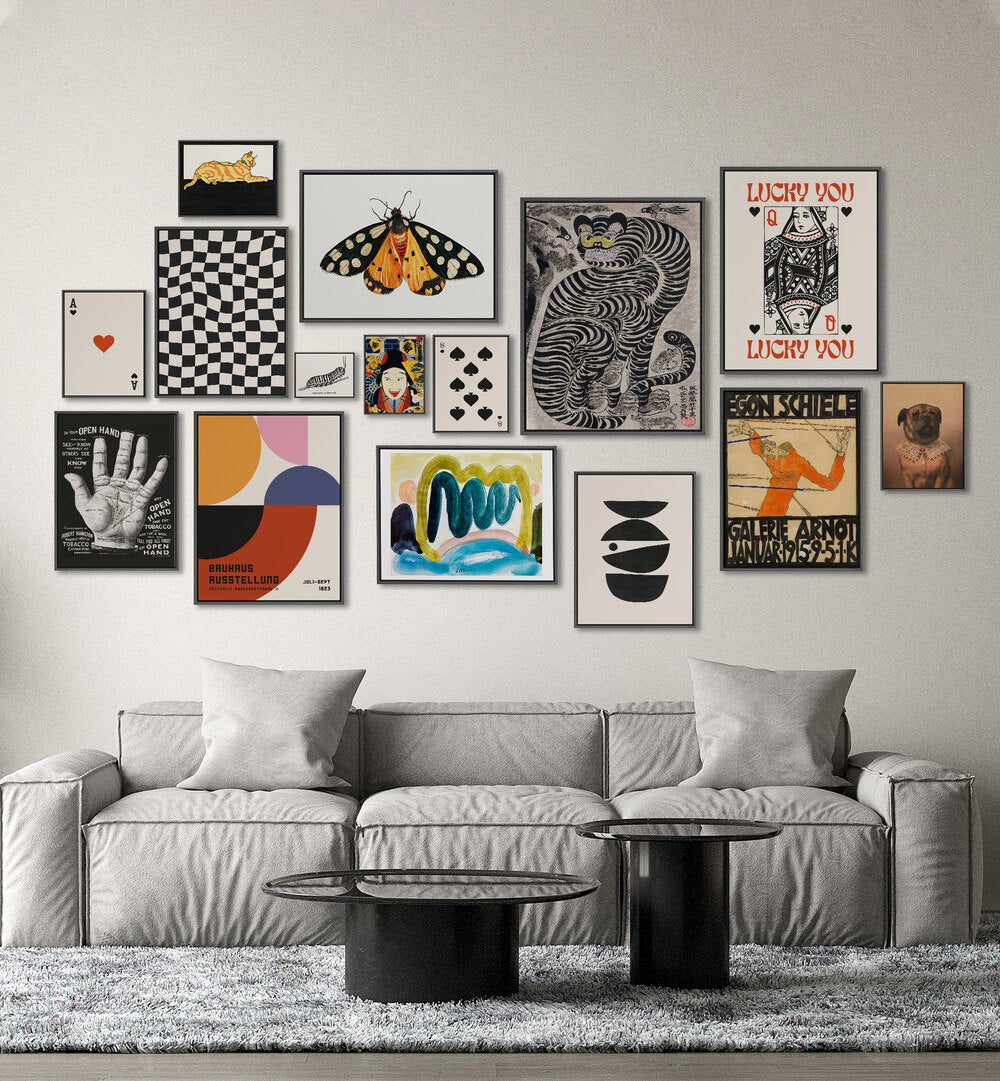 Transform your space with the BLACK MOON GALLERY WALL, showcasing stunning artistry in unique GALLERY WALLS & SETS.