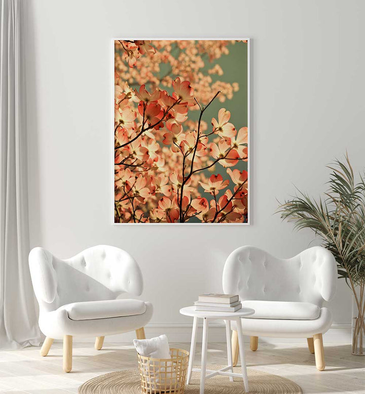 BLOSSOMS AFLOAT , FLORAL FLOWER PAINTINGS