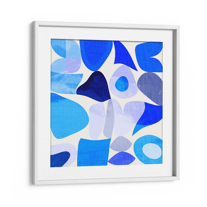 Vibrant BLUE ABSTRACT KOPIE I, ABSTRACT PAINTINGS by Ana Rut Bre elevates modern decor with stunning blue hues.