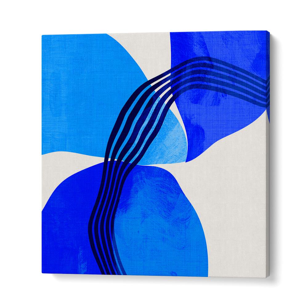 Vibrant BLUE ABSTRACT KOPIE II, ABSTRACT PAINTINGS by Ana Rut Bre adds modern elegance to any space.