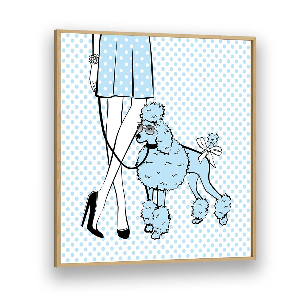 Blue Dot Dog by Martina adds whimsical charm to your decor with vibrant colors. Perfect for fashion poster lovers!