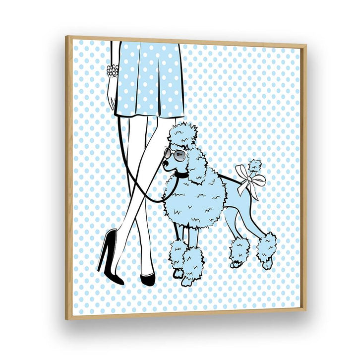 Blue Dot Dog by Martina adds whimsical charm to your decor with vibrant colors. Perfect for fashion poster lovers!
