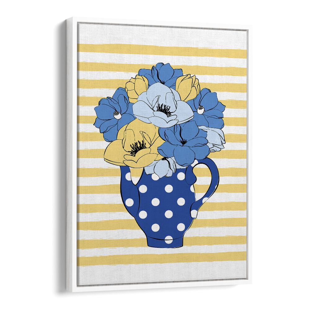 Brighten your decor with BLUE FLOWERS, FLORAL FLOWER PAINTINGS by Martina, showcasing stunning blue blooms in a unique design.
