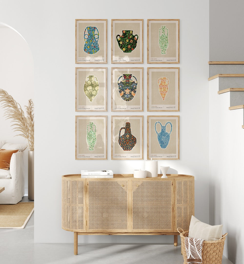 Stylish BOHO HERITAGE GALLERY, GALLERY WALLS showcasing vibrant art pieces, perfect for enhancing any living space.