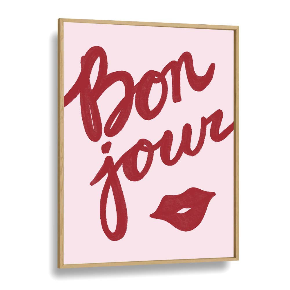 Stylish BONJOUR LIP, QUOTES typography poster by Athene Fritsch, perfect for home or office decor.