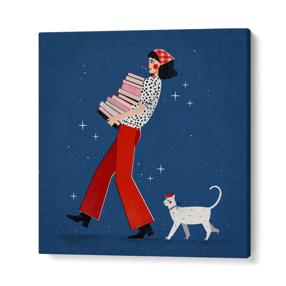 Charming BOOK LOVER, WALL ART PRINTS by Julia Leister, perfect for enhancing your literary-inspired space.
