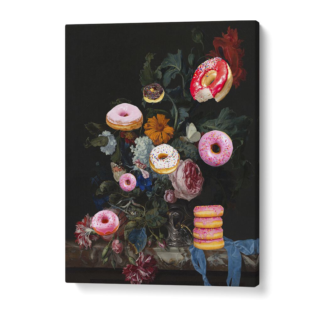Whimsical BOUQUET OF DONUTS, ALTERED ART PRINTS by The Art Concept adds sweet charm to any space.