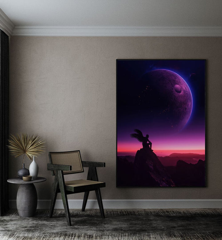 Captivating BROKEN ANGEL, SURREAL ART PRINTS by Ritvik Takkar, perfect for enhancing any modern space.