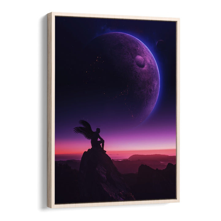 Elevate your space with BROKEN ANGEL, SURREAL ART PRINTS by Ritvik Takkar, showcasing stunning cosmic artistry.