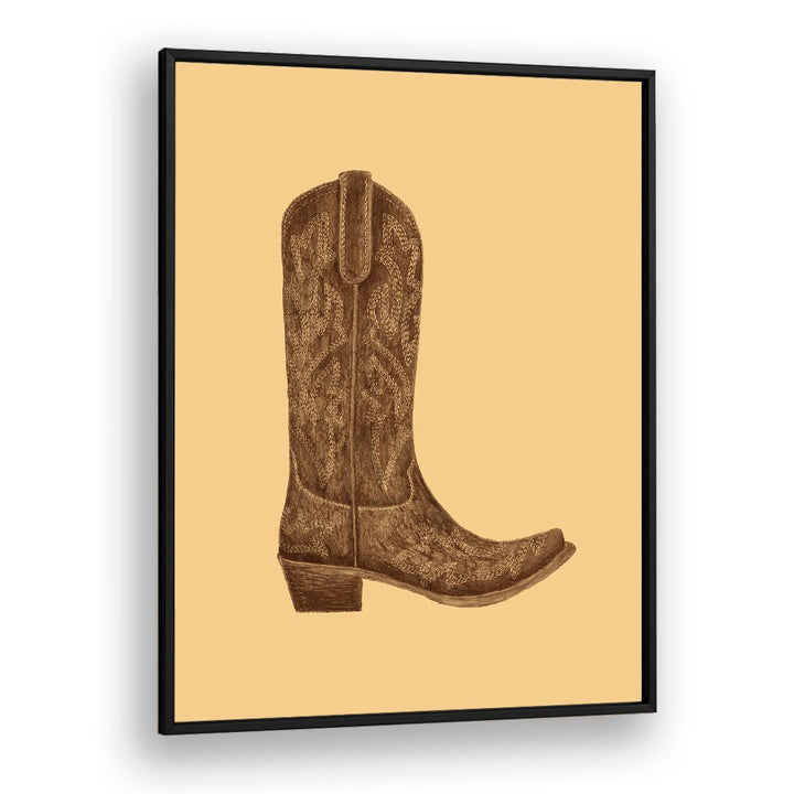 Elegant BROWN COWGIRL BOOT fashion posters featuring a stylish boot design, perfect for any cowgirl-inspired decor.