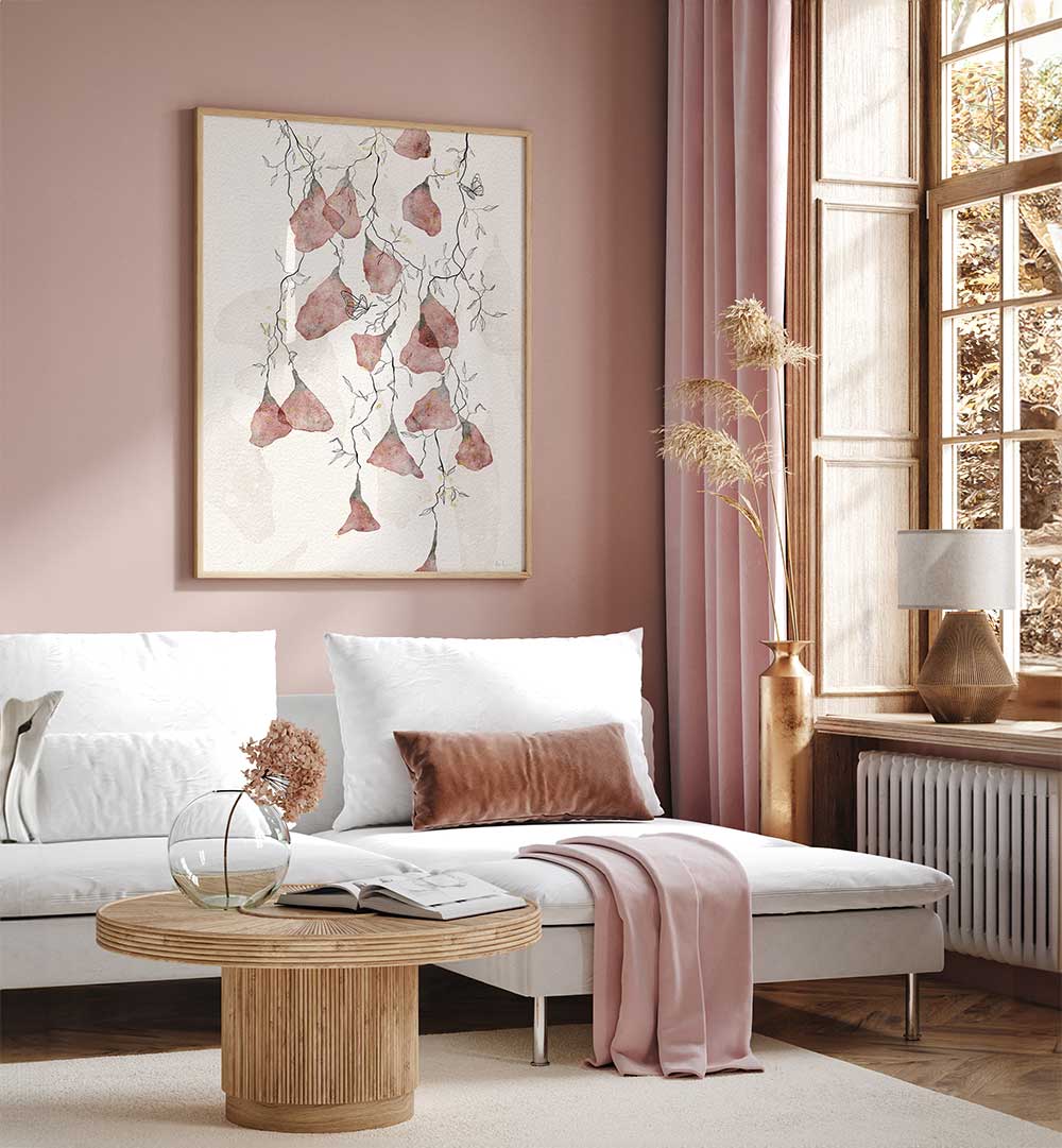 BUTTERFLY KISSES , FLORAL FLOWER PAINTINGS