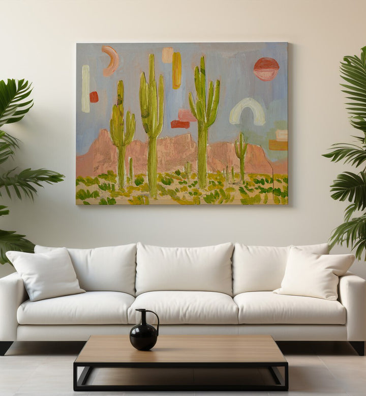 CACTI , LANDSCAPE PAINTINGS